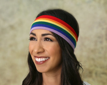25 Pack Rainbow Gay Pride Sport Headbands (25 Headbands)