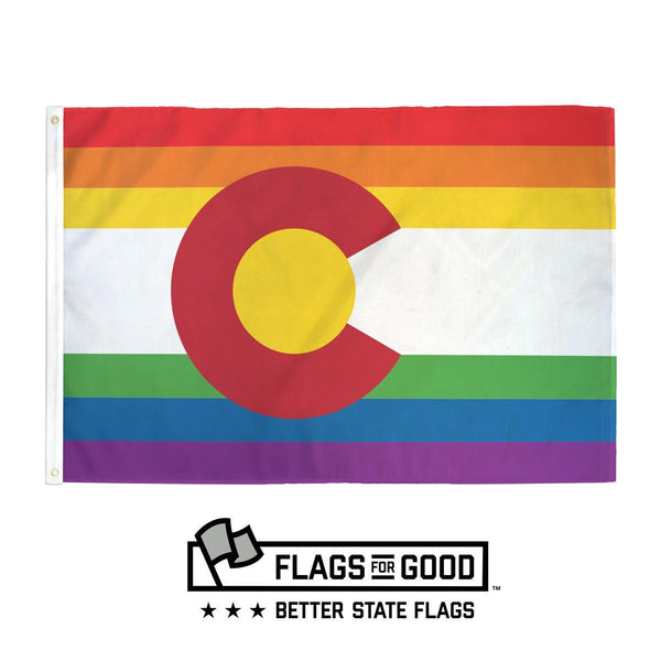Rainbow Colorado LGBTQ+ Pride Flag