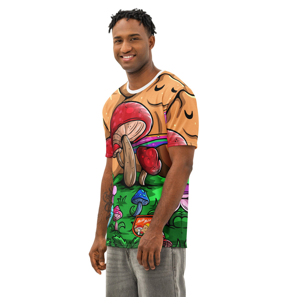 Mushmore Men’s cotton crew neck t-shirt
