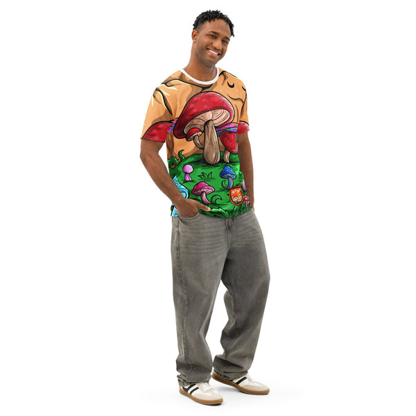 Mushmore Men’s cotton crew neck t-shirt