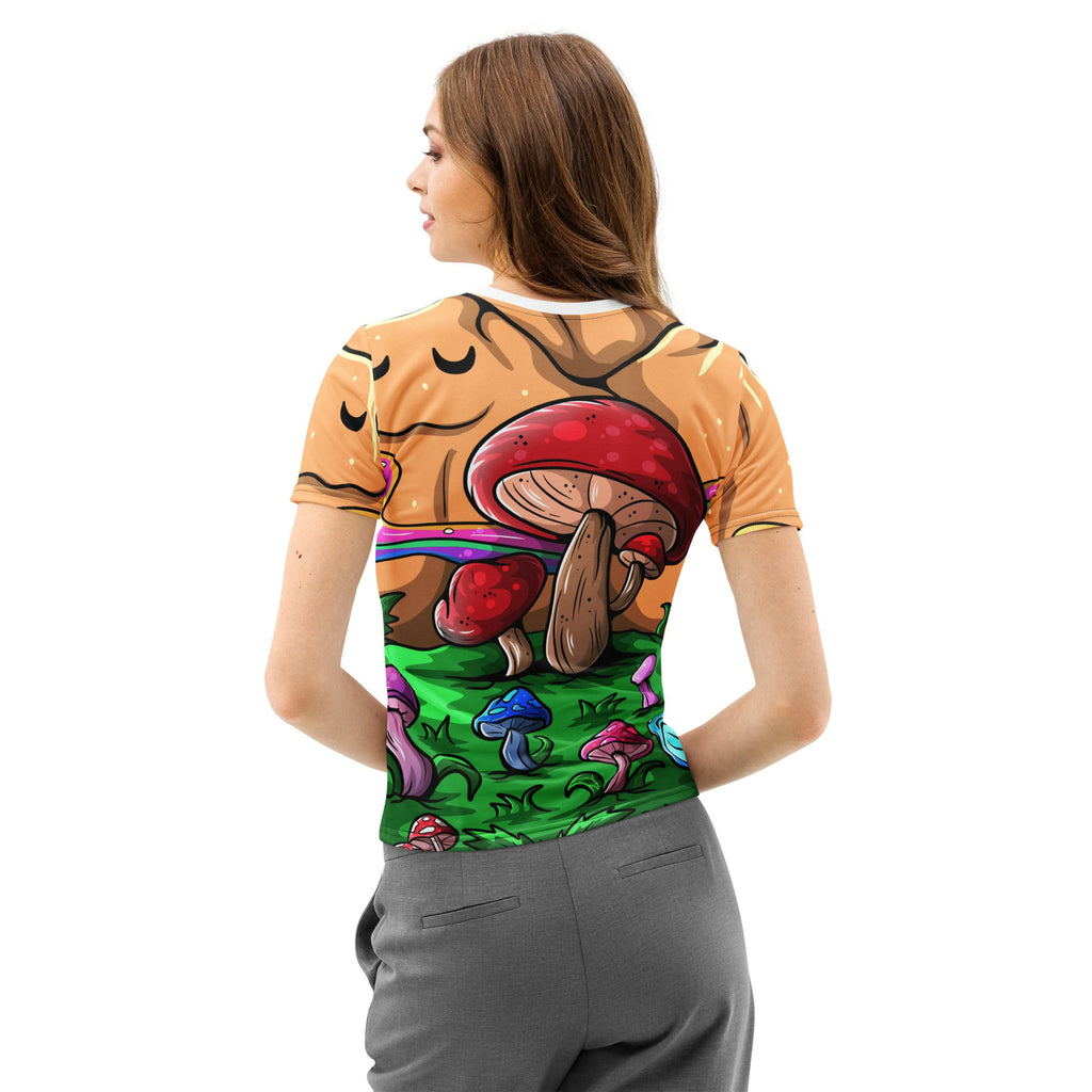 Mushmore Women’s cotton crew neck t-shirt