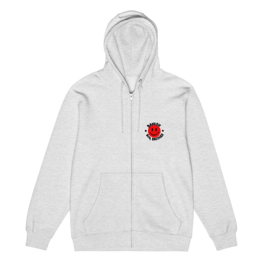 Sweet Smiley Zip-Up Hoodie (Light)