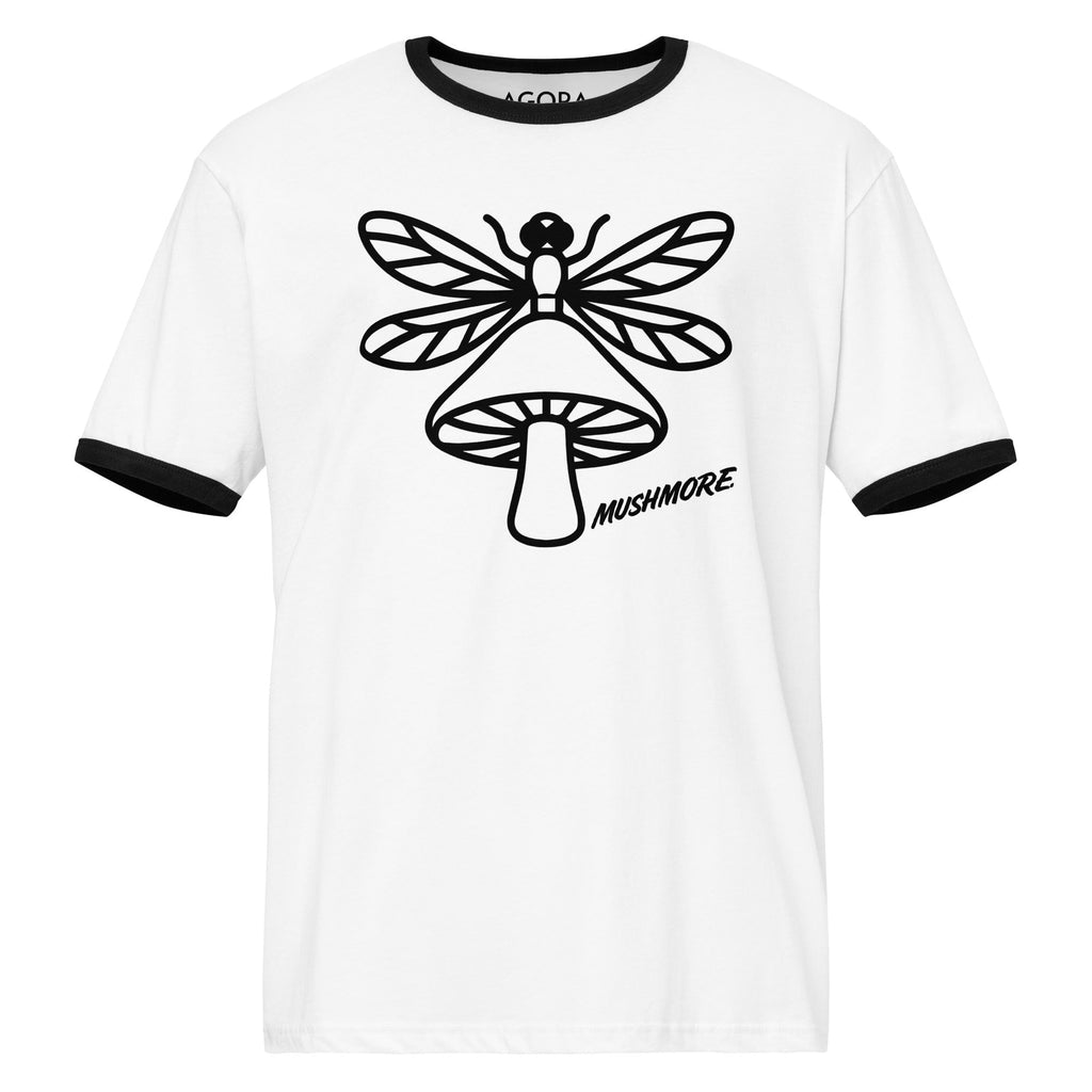 Mushmore Dragonfly Unisex ringer t-shirt