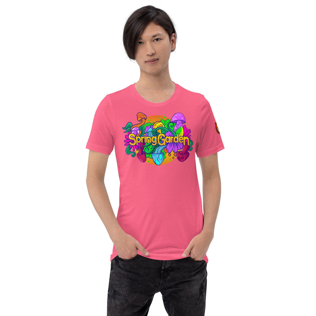 Mushmore Spring Garden Unisex t-shirt