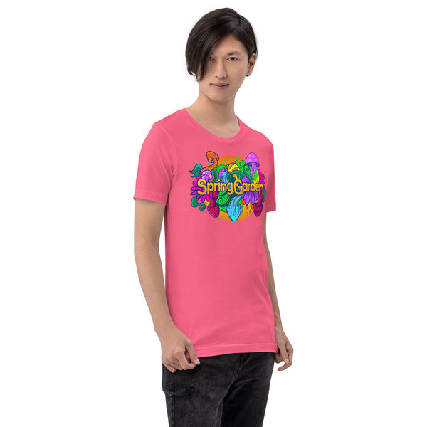 Mushmore Spring Garden Unisex t-shirt