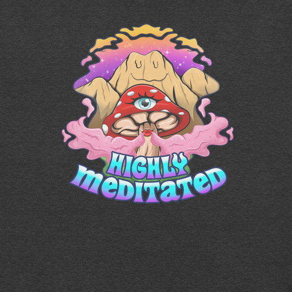 Mushmore Highly Meditated Unisex t-shirt