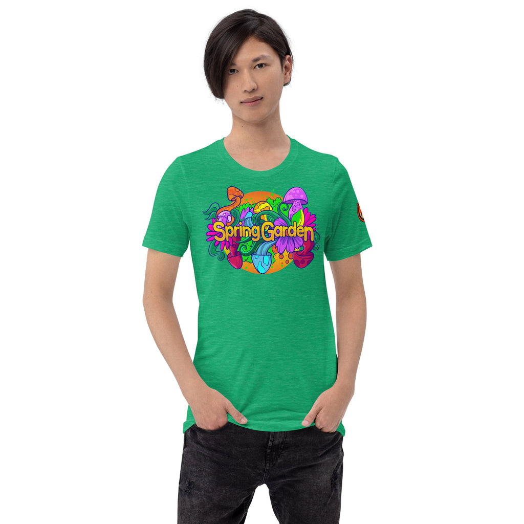 Mushmore Spring Garden Unisex t-shirt