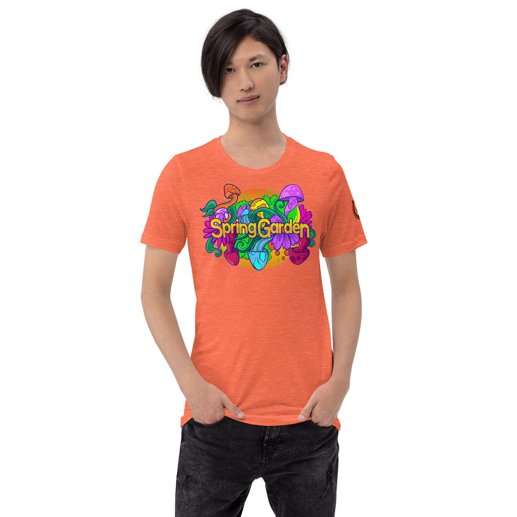 Mushmore Spring Garden Unisex t-shirt