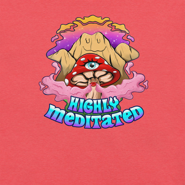 Mushmore Highly Meditated Unisex t-shirt