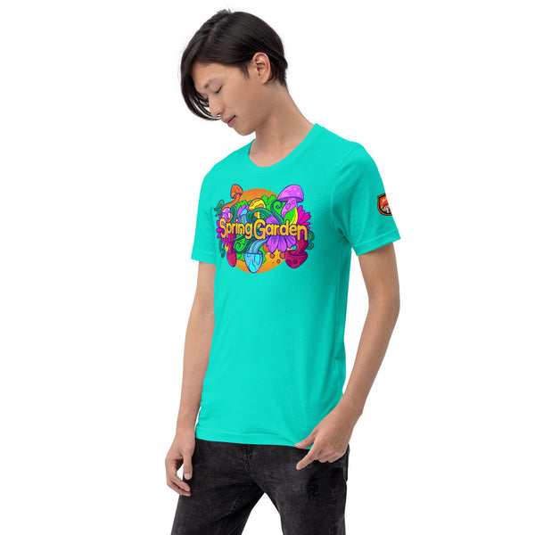 Mushmore Spring Garden Unisex t-shirt