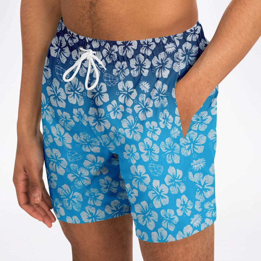 Alaska Libertarian Hawaiian Adult Swim Trunks - With Igloos and Porcupines - Proud Libertarian - Alaska Libertarian Party