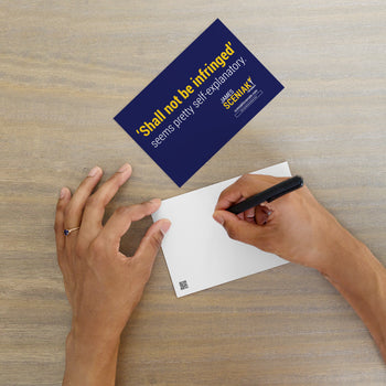 Shall not Be Infringed Sceniak for Senate Standard Postcard - Proud Libertarian - Sceniak for Senate