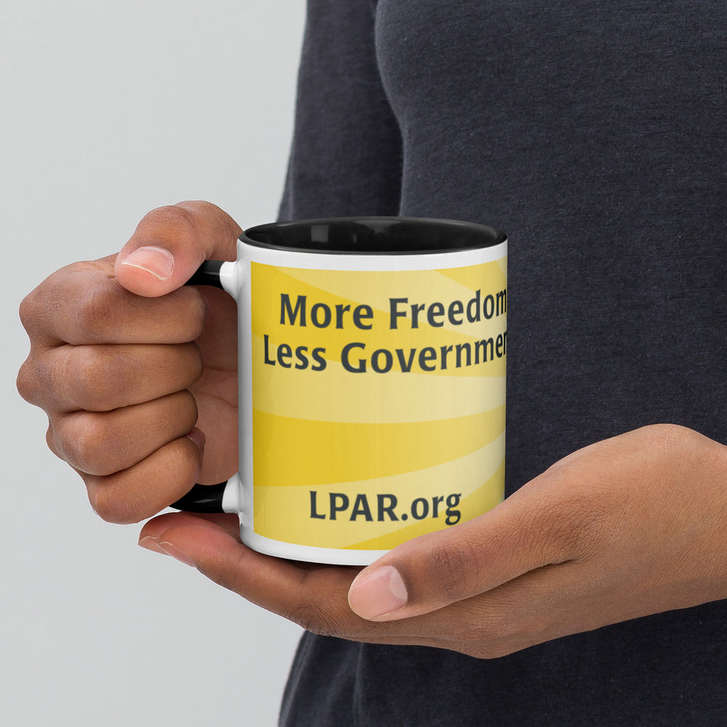 LP Arkansas Mug with Color Inside - Proud Libertarian - Libertarian Party of Arkansas