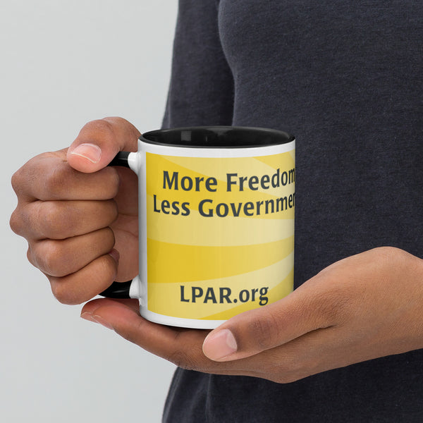 LP Arkansas Mug with Color Inside - Proud Libertarian - Libertarian Party of Arkansas