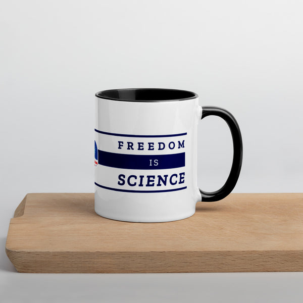 Freedom is Nature, Freedom is Science Mug with Color Inside - Proud Libertarian - The Brian Nichols Show