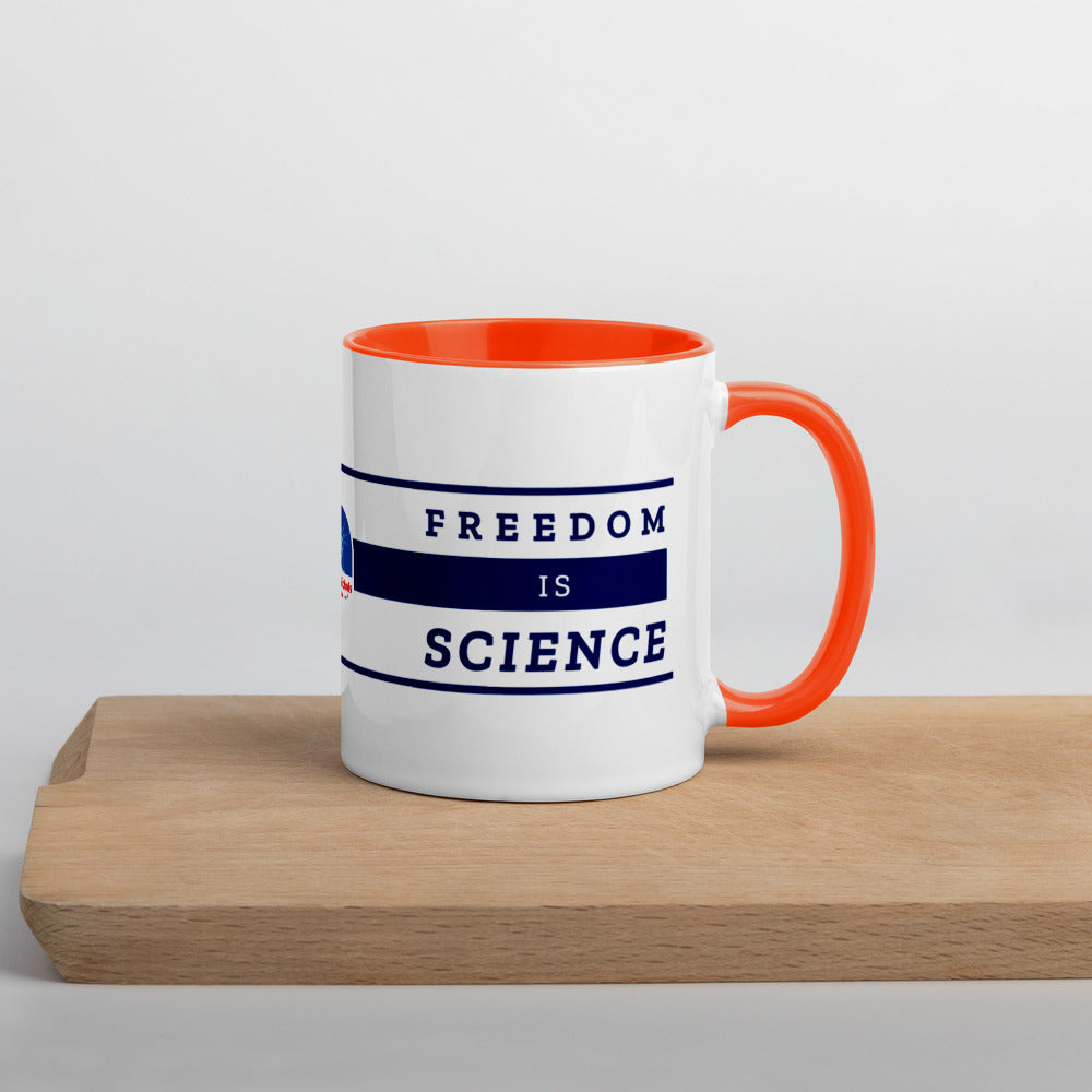 Freedom is Nature, Freedom is Science Mug with Color Inside - Proud Libertarian - The Brian Nichols Show