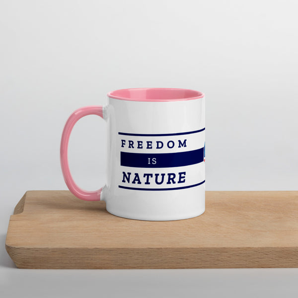 Freedom is Nature, Freedom is Science Mug with Color Inside - Proud Libertarian - The Brian Nichols Show