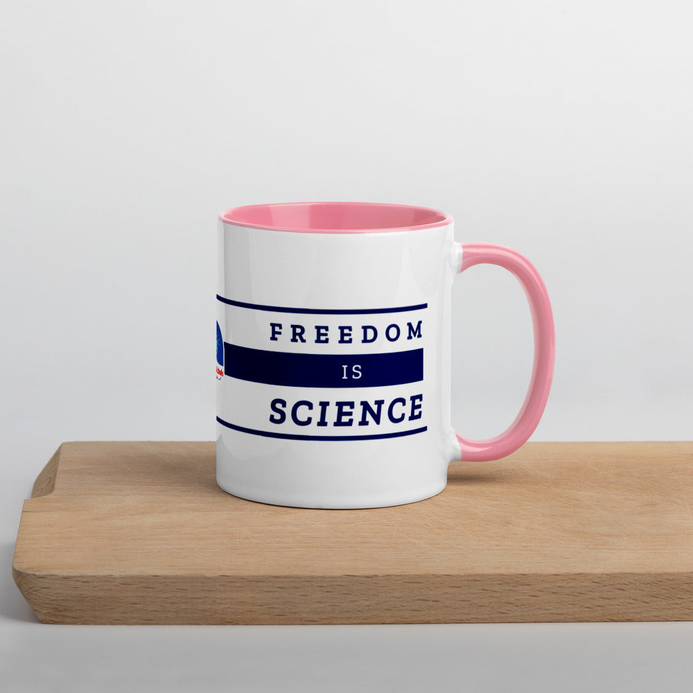 Freedom is Nature, Freedom is Science Mug with Color Inside - Proud Libertarian - The Brian Nichols Show