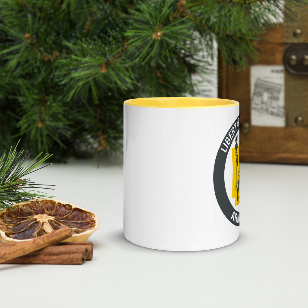 LP Arkansas Mug with Color Inside - Proud Libertarian - Libertarian Party of Arkansas