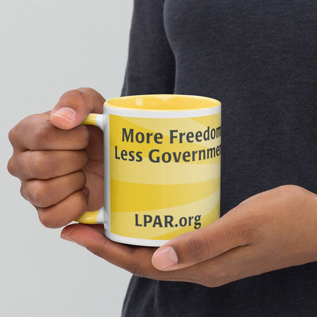 LP Arkansas Mug with Color Inside - Proud Libertarian - Libertarian Party of Arkansas