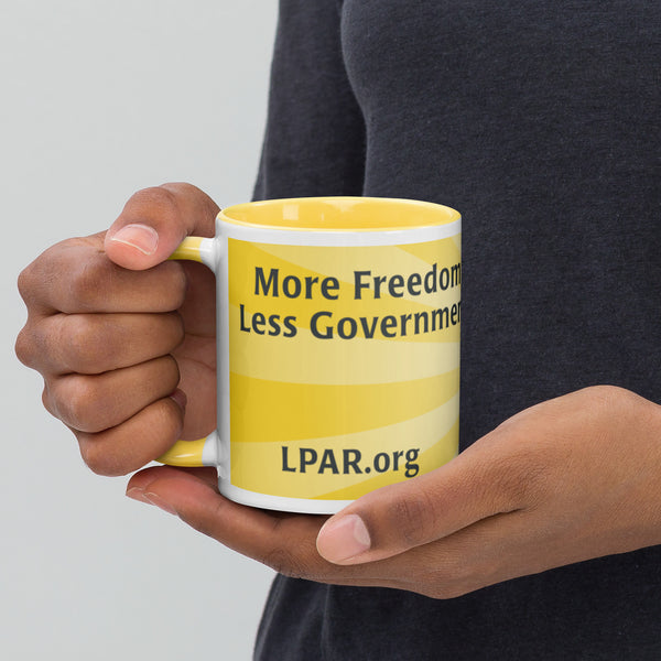 LP Arkansas Mug with Color Inside - Proud Libertarian - Libertarian Party of Arkansas