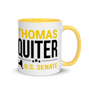 Quiter for US Senate Mug with Color Inside - Proud Libertarian - Thomas Quiter Campaign