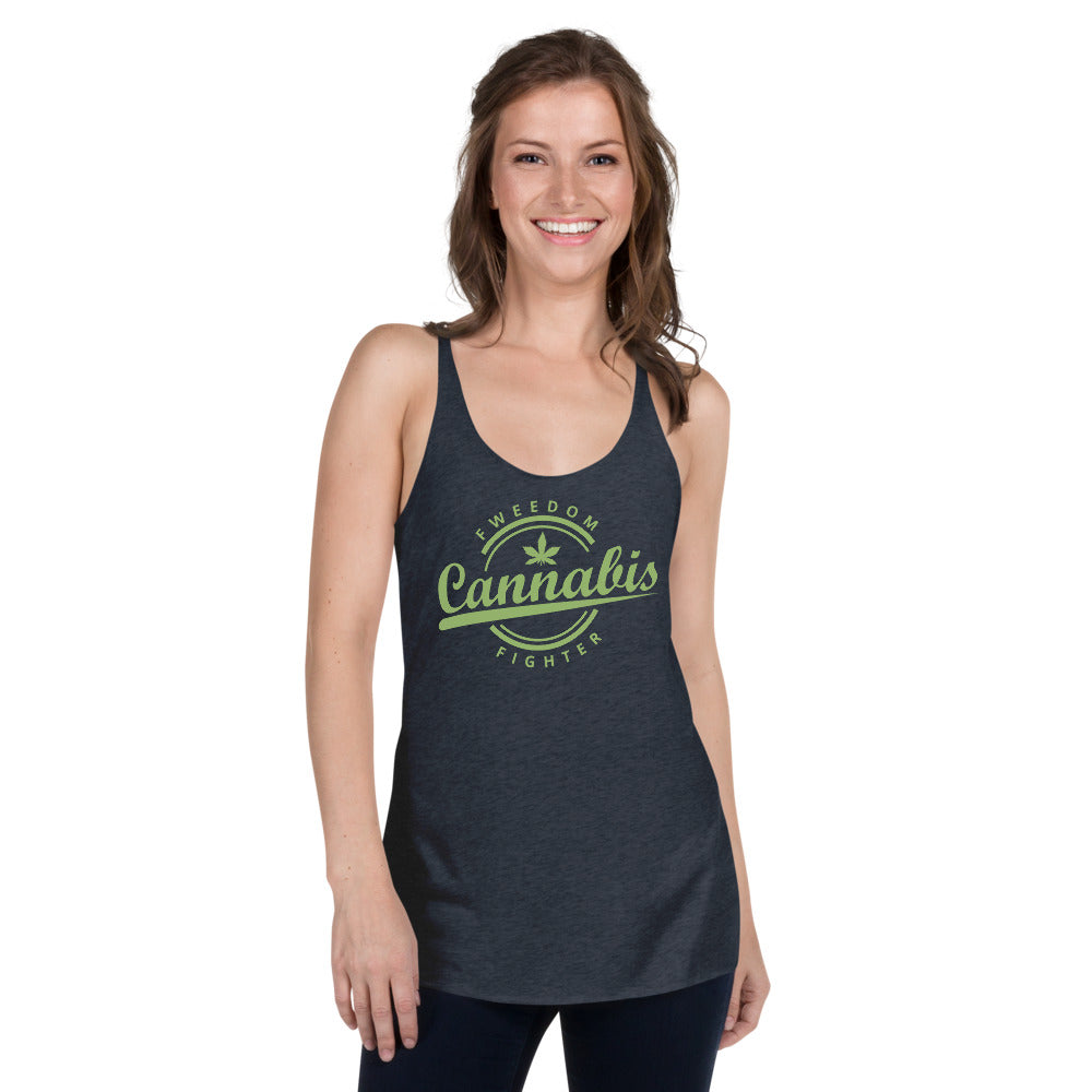 Fweedom Fighter Women's Racerback Tank - Proud Libertarian - People for Liberty