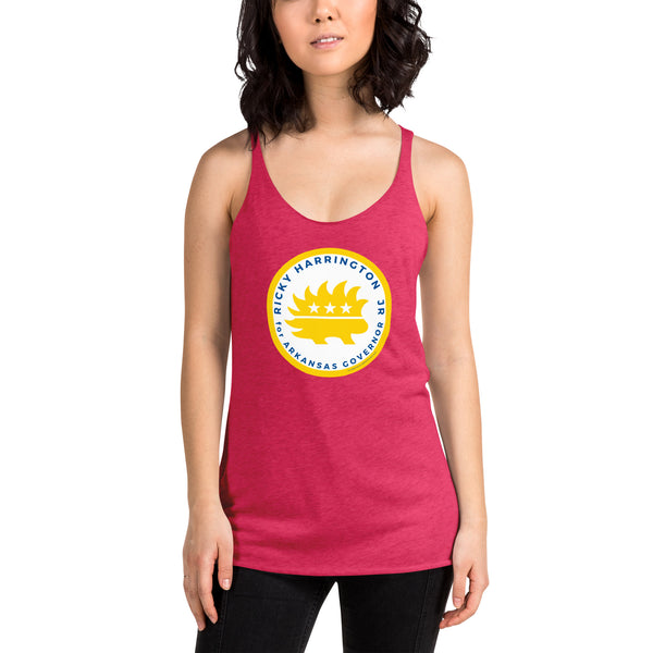 Ricky Harrington for Governor Arkansas Women's Racerback Tank - Proud Libertarian - Ricky Harrington
